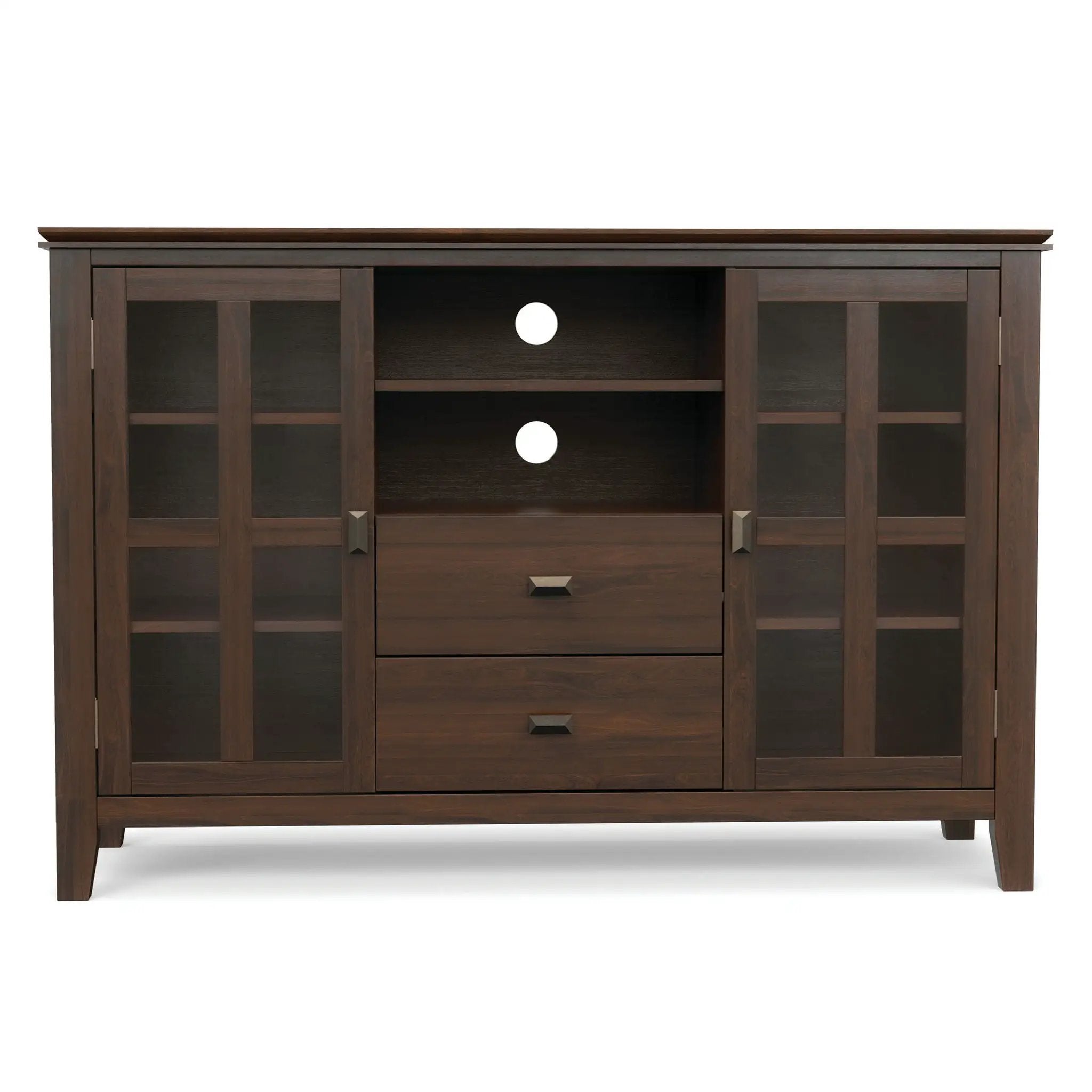 Artisan - Tall TV Media Stand - Natural Aged Brown by Unique Piece Furniture