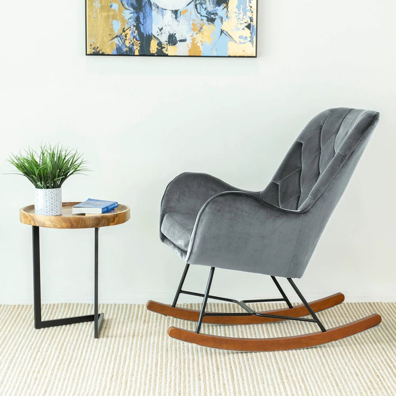 Hannah - Rocking Chair - Gray by HouseOfZazla