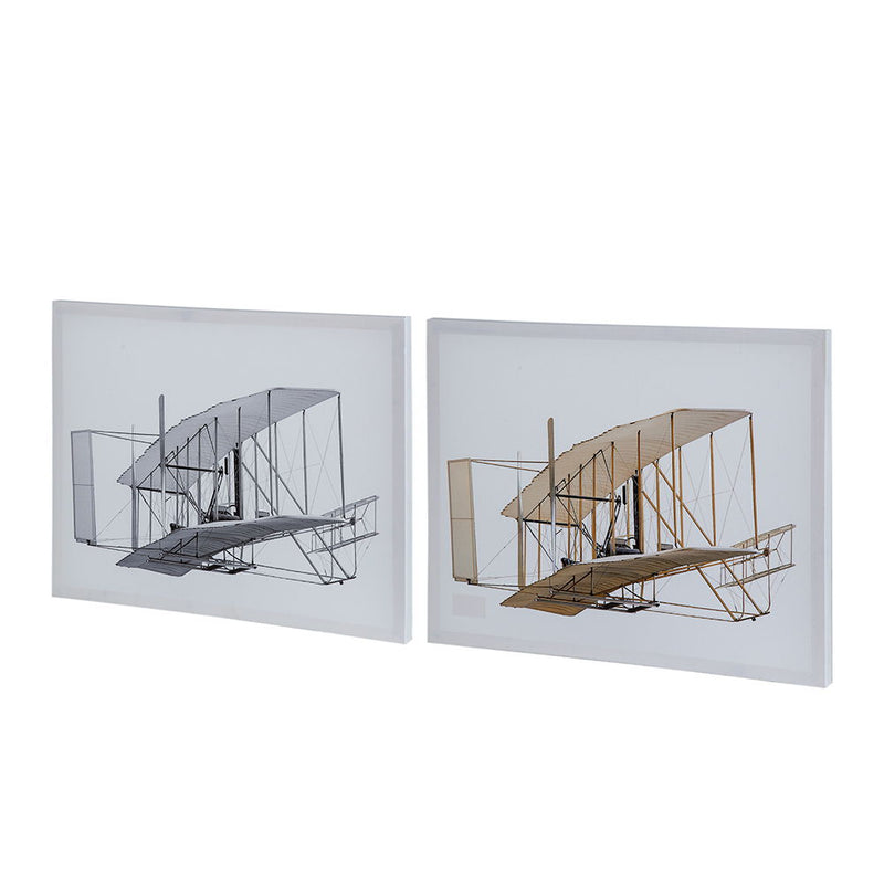 Large Rectangular Diptych Wall Art with Canvas & MDF - Multicolor, photo 11 of 11