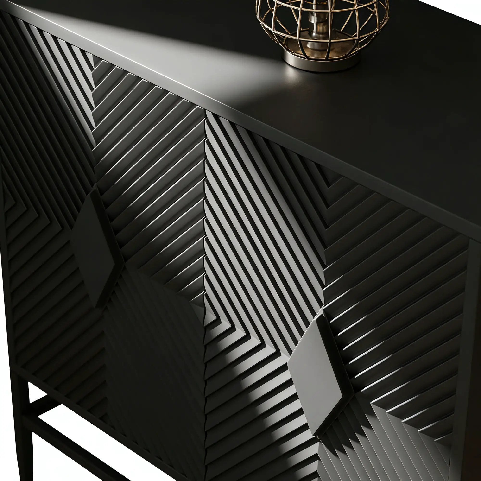 Modern 2 Door Wooden Storage Cabinet Accent Cabinet by HouseOfZazla