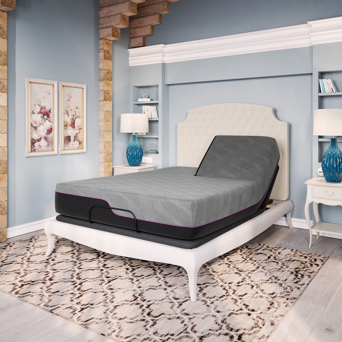 11" Flex Head Cooling GelCare Memory Foam Mattress - Dark Gray