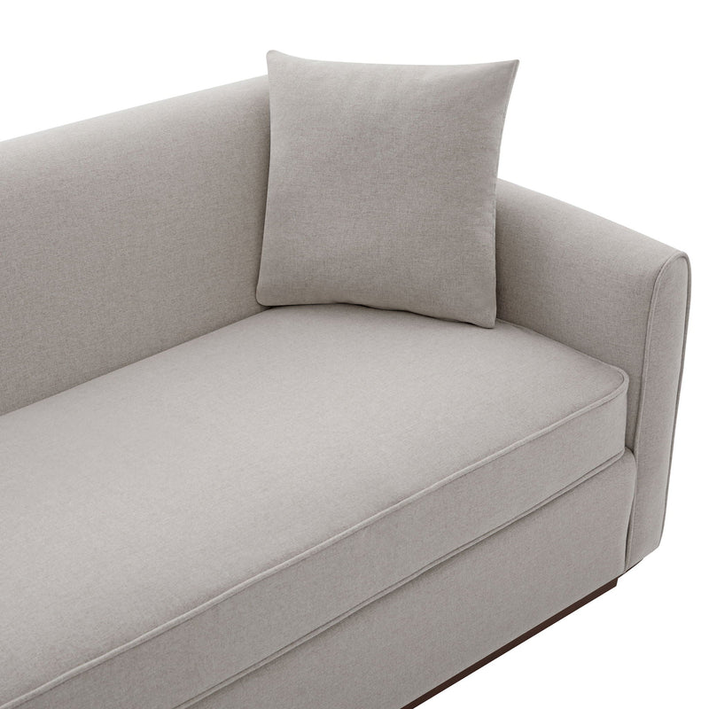 3 Seater Sofa With Wrap Around Armrests And Throw Pillows by HouseOfZazla