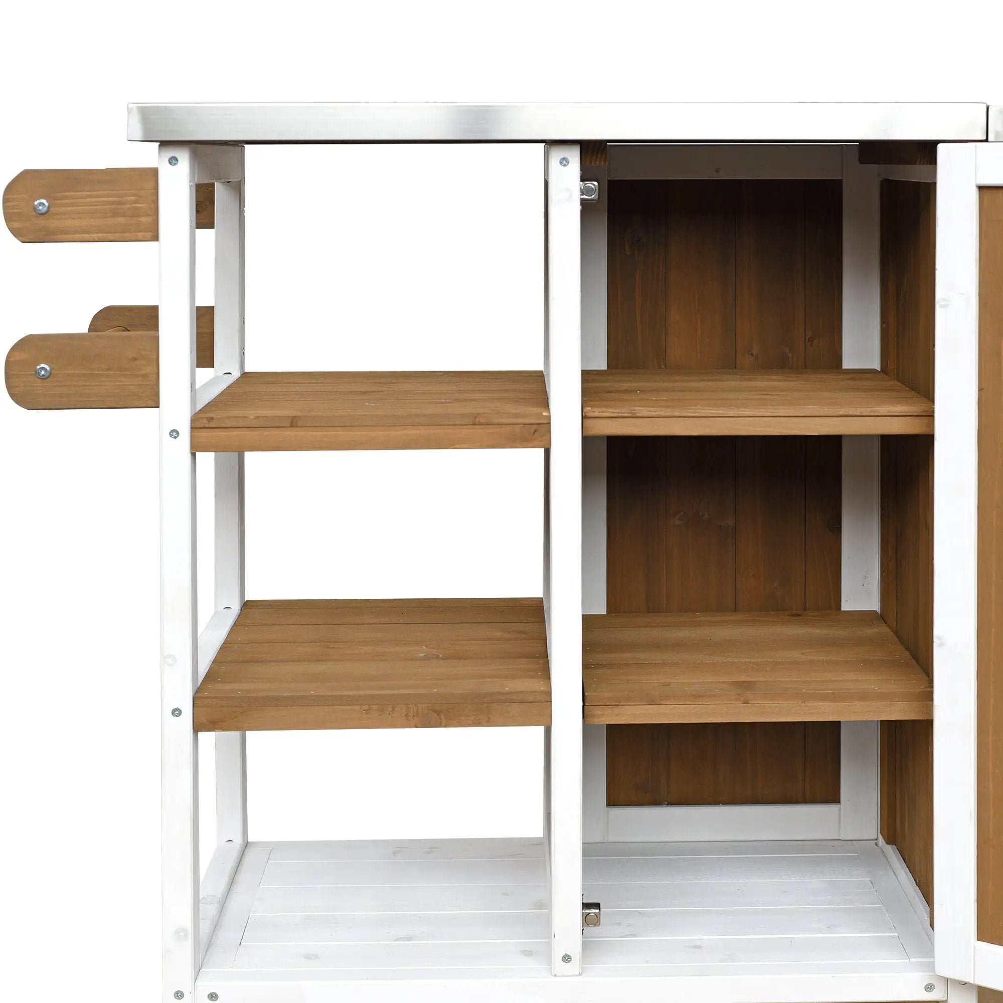 Foldable Outdoor Kitchen Island Patio Prep Station by HouseOfZazla