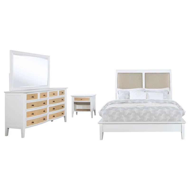Bexhill 4-piece Eastern King Bedroom Set White by Unique Piece Furniture
