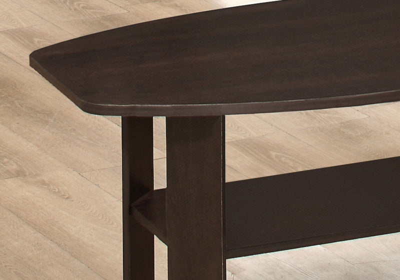Transitional 3-Piece Table Set with Espresso Finish - Dark Brown, photo 3 of 4