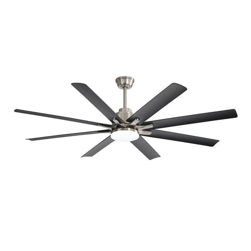 Ceiling Fan With Dimmable LED Light, 8 Blades, Reversible DC Motor, Remote Control by HouseOfZazla