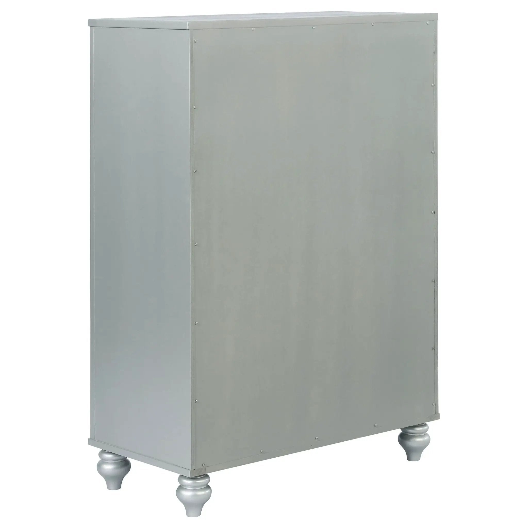 Gunnison 5-drawer Bedroom Chest Silver Metallic by Unique Piece Furniture