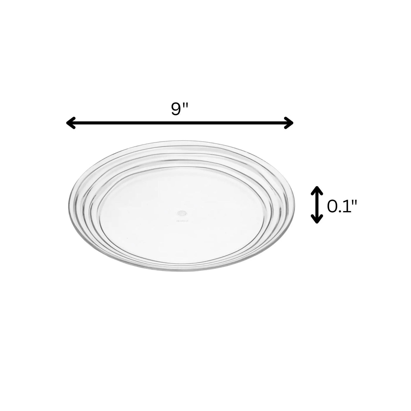 Designer Swirl Acrylic Dinner Plates (Set of 4) by HouseOfZazla