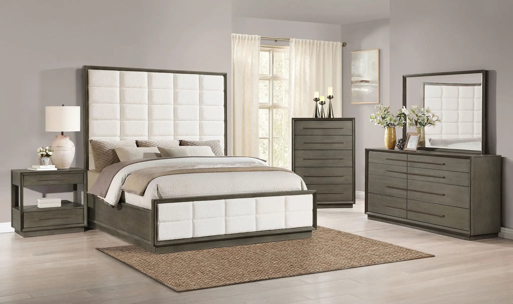 Durango 5-piece Queen Bedroom Set Taupe Oak by Unique Piece Furniture