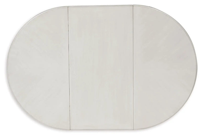 Montelaine - Oval Dining Room Extension Table - Antique White by Unique Piece Furniture