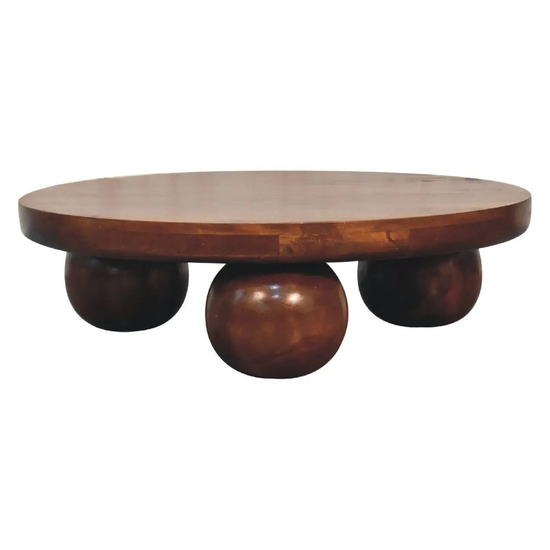 Central Ball Table - Chestnut by Unique Piece Furniture