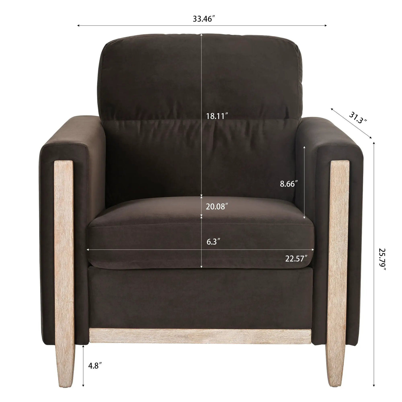 1 Seater Sofa by Unique Piece Furniture