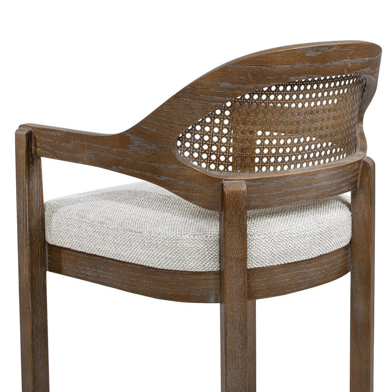 Americana Mid-Century Modern 26" Cane Back Counter Stool by HouseOfZazla