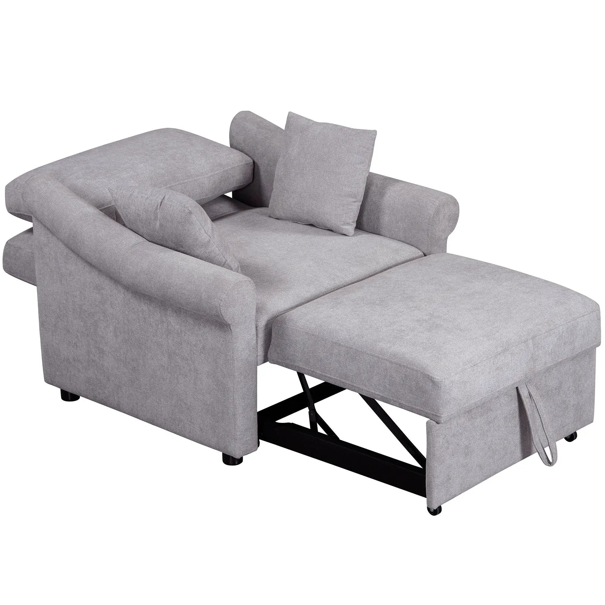 Convertible Sleeper Chair With Adjustable Backrest by HouseOfZazla