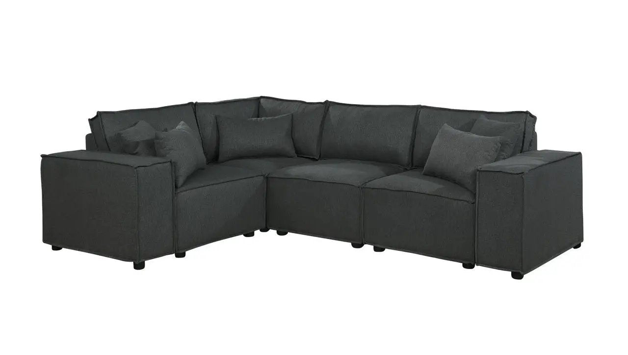 Melrose - Modular Sectional Sofa With Ottoman by HouseOfZazla