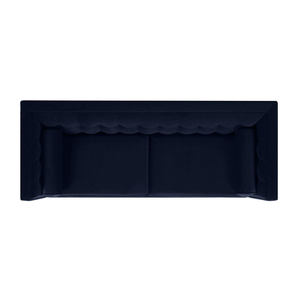 Modern Tufted Tuxedo Sofa with Reversible Cushions - Light Blue, Blue, or Beige, photo 33 of 38