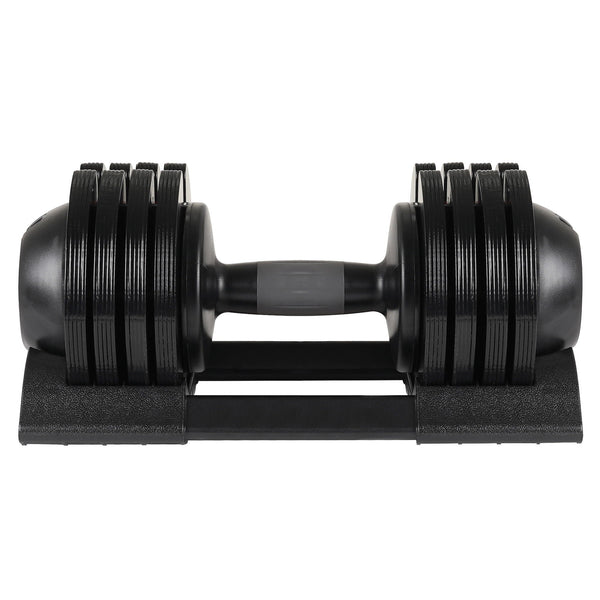 52Lbs Adjustable Dumbbell Steel And Plastic - Black