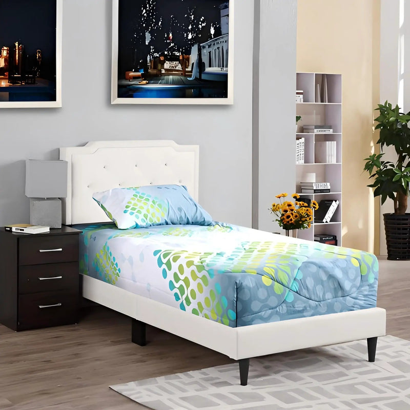 Button Tufted Bed Charming For Cozy Spaces by Unique Piece Furniture
