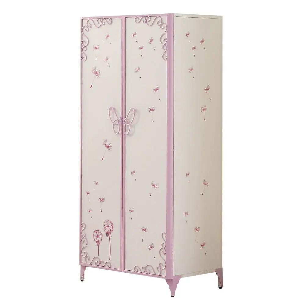 Priya II Synthetic Leather Purple Wardrobe by HouseOfZazla