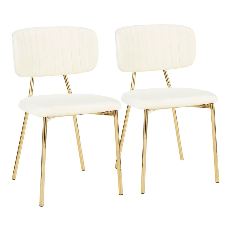 Bouton - Contemporary / Glam Chair (Set of 2) by Unique Piece Furniture