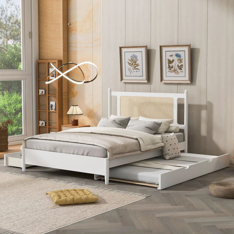 Platform Bed With 2 Big Drawers & Trundle by HouseOfZazla