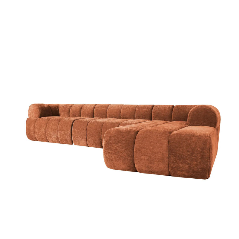 122" Modern L-Shaped Sectional Sofa with Chaise Lounge by HouseOfZazla
