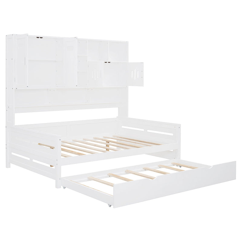 Daybed With All-In-One Cabinet And Shelf by HouseOfZazla