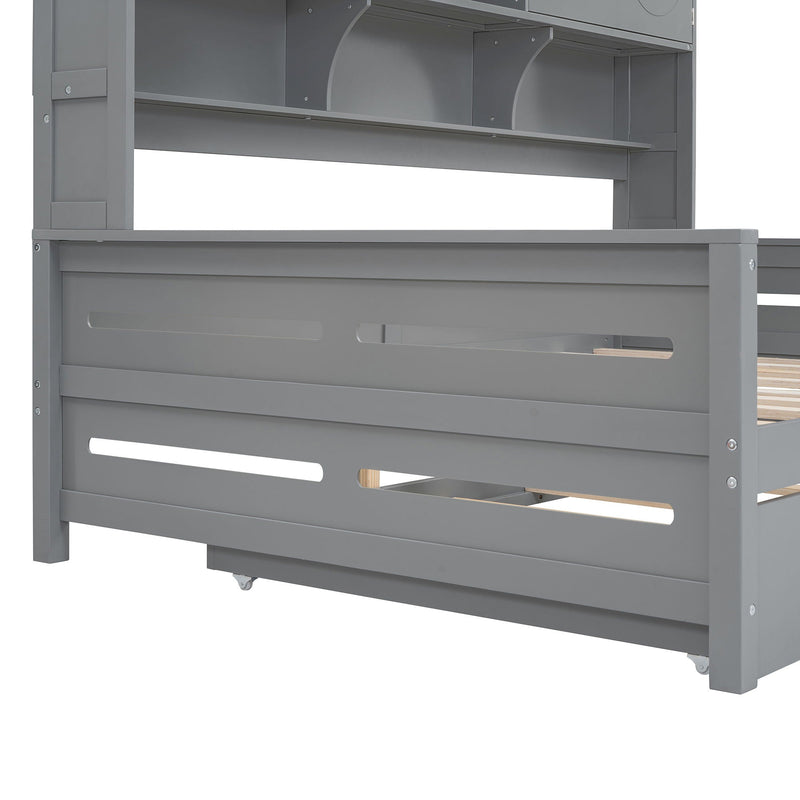 Daybed With All-In-One Cabinet And Shelf by HouseOfZazla