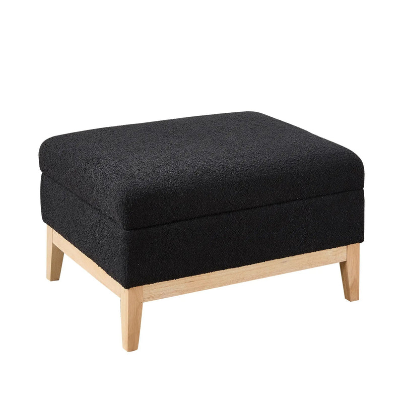 Upholstered Storage Ottoman With Reversible Lid Coffee Table, Foot Stool by Unique Piece Furniture