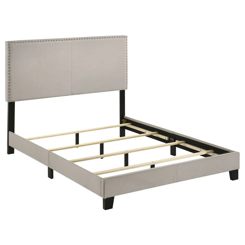 Boyd Upholstered Full Panel Bed Ivory by Unique Piece Furniture
