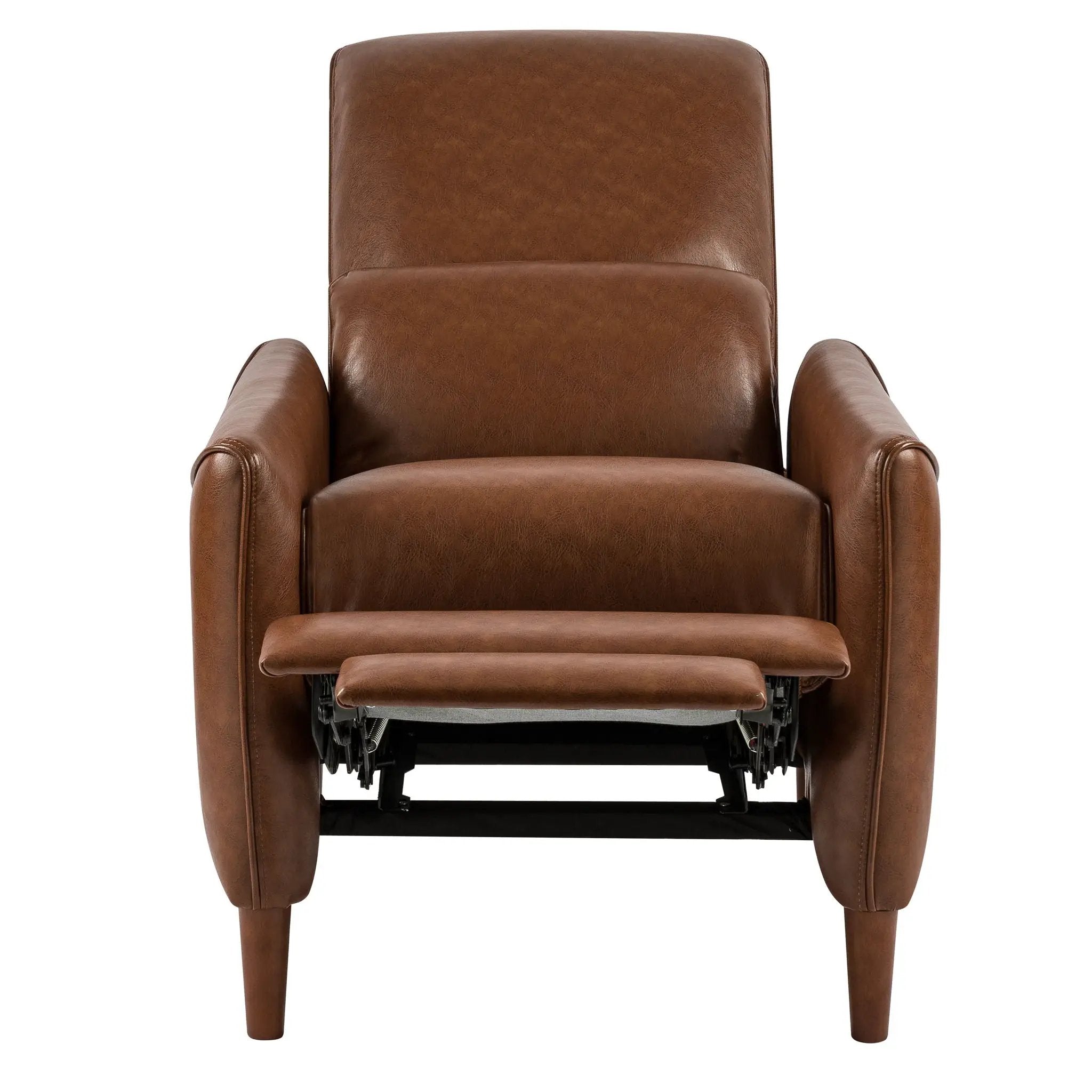 Upholstered Push Recliner Chair With Rubber Wood Legs For Living Room by HouseOfZazla