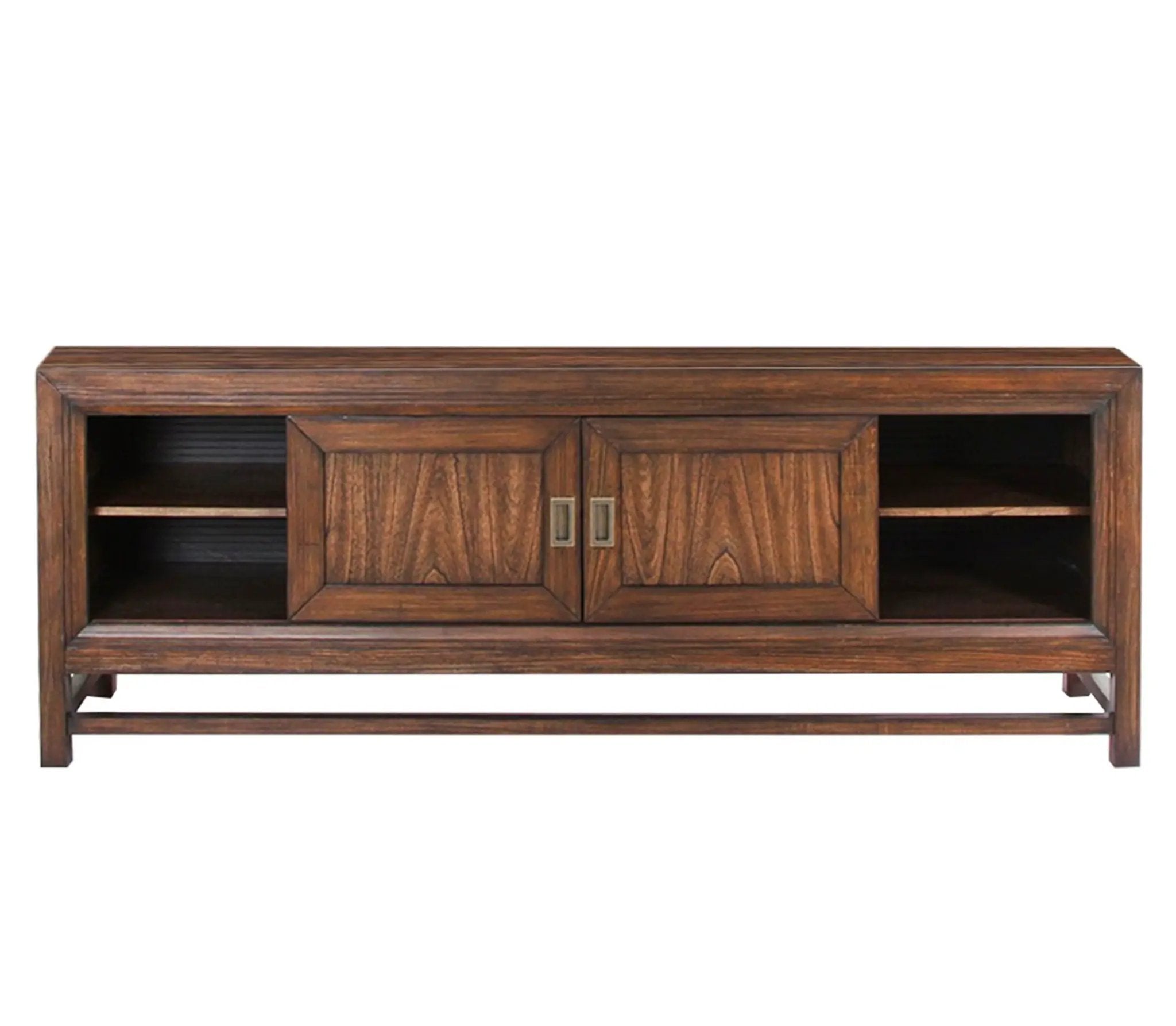 TV Stand Console, For TVs Up To 85", 2 Tone - Brown by Unique Piece Furniture