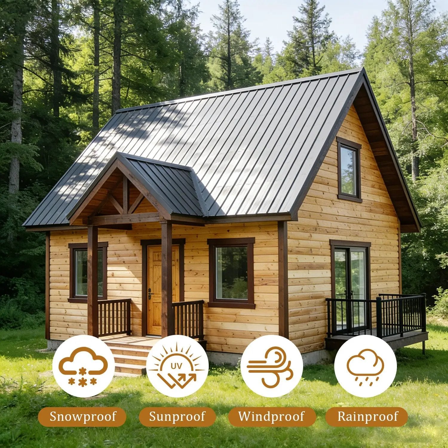 20 Pcs 42.52''X18.9'' Corrugated Metal Roofing Panels by HouseOfZazla