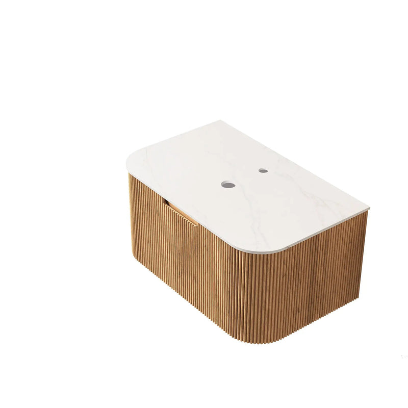 Dina 30'' Wall Mounted Cabinet with Carrara by HouseOfZazla