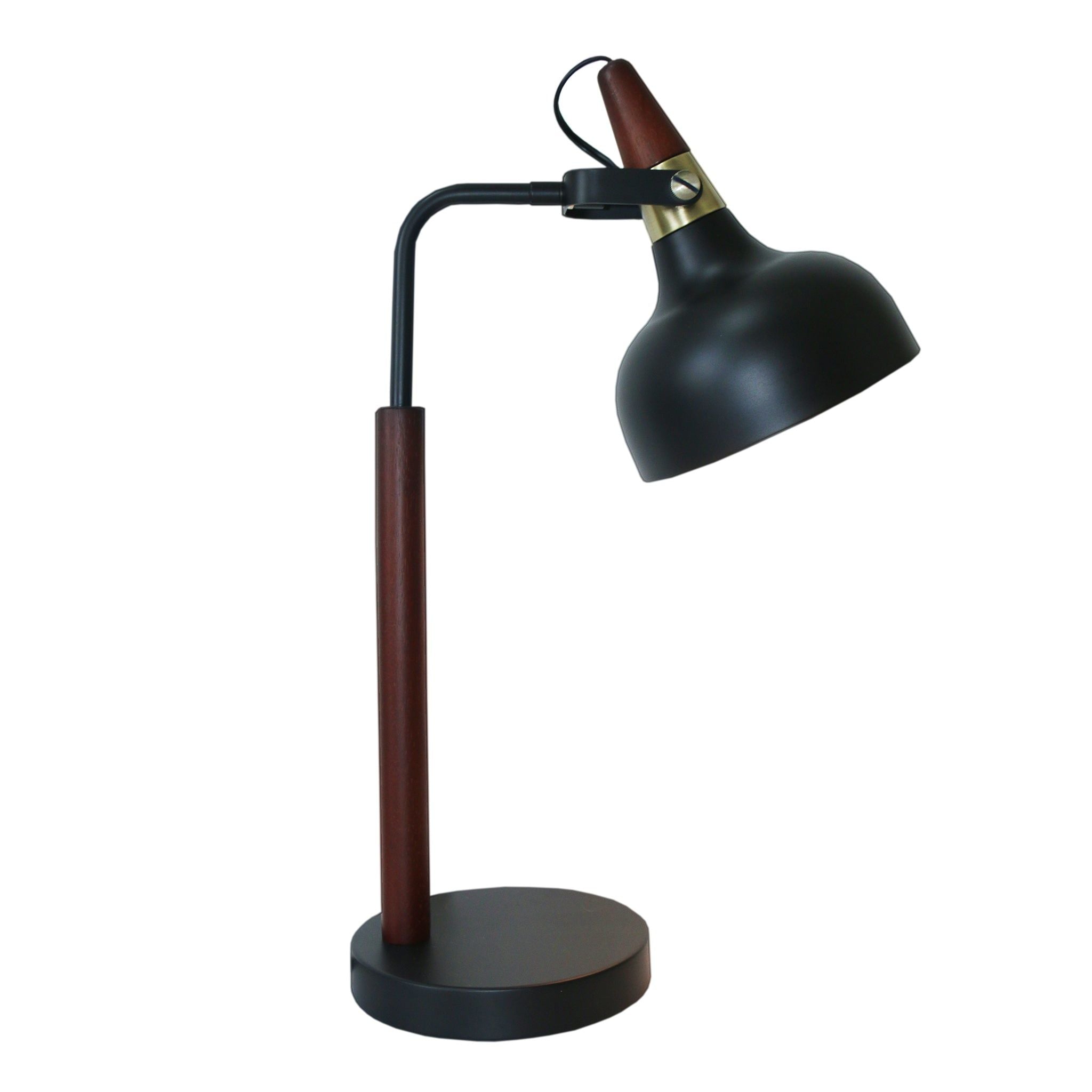 Glowlite - Table Lamp With Cone Shade - Black by HouseOfZazla