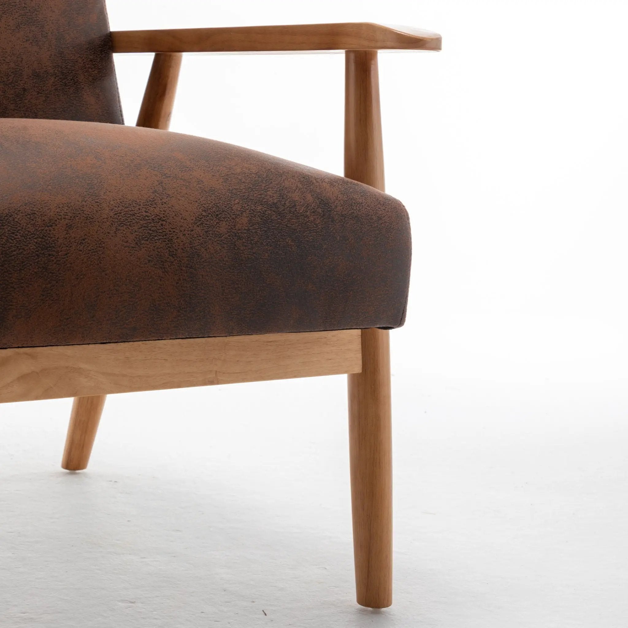 Wide Arm Chair - Brown by HouseOfZazla