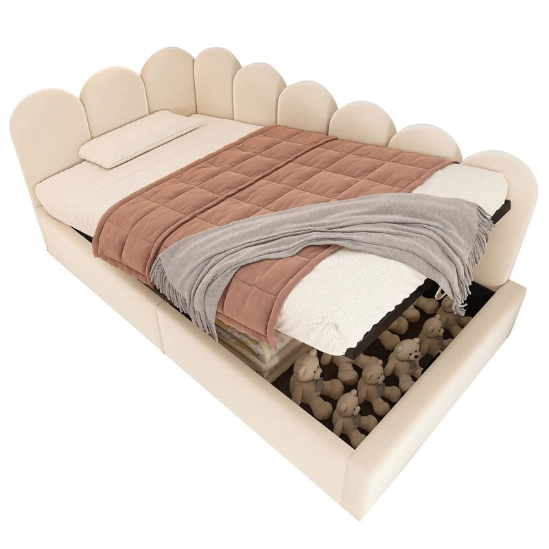 Upholstered Daybed With Metal Slatted Base by HouseOfZazla