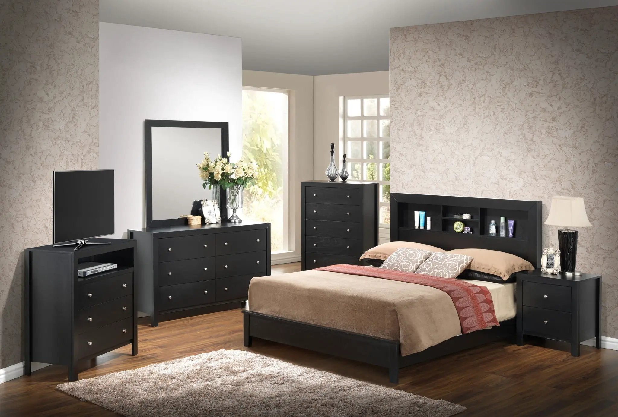 Bed With Transitional Design Stylish by HouseOfZazla