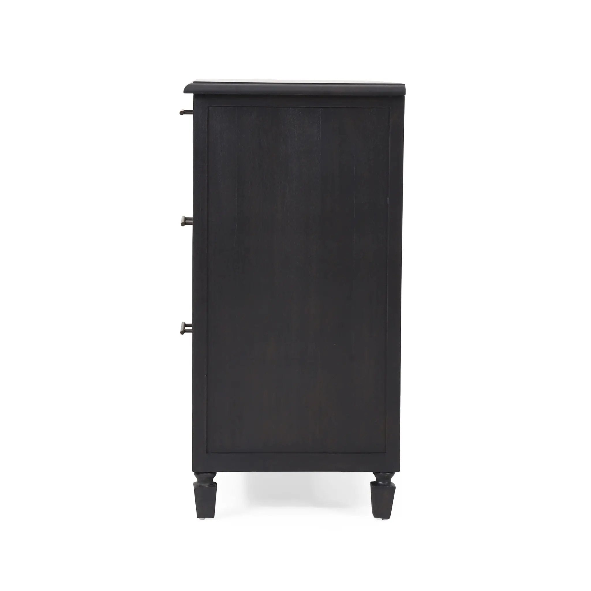 Newell Cane 3 Drawer Dresser - Dark Gray by HouseOfZazla