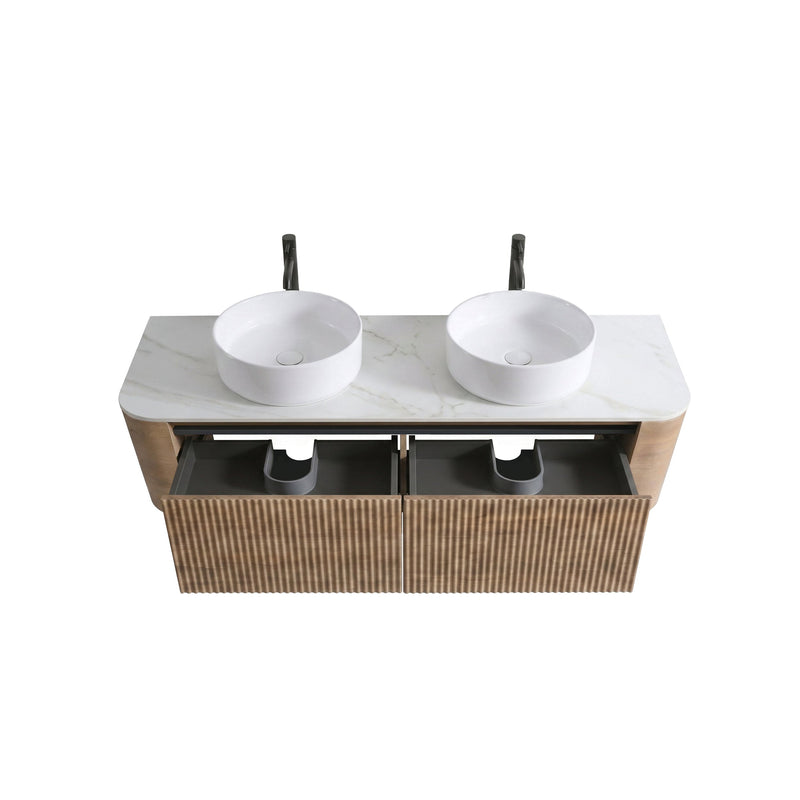 Erba 60 Inch Bathroom Vanity with Sink in Honey by HouseOfZazla