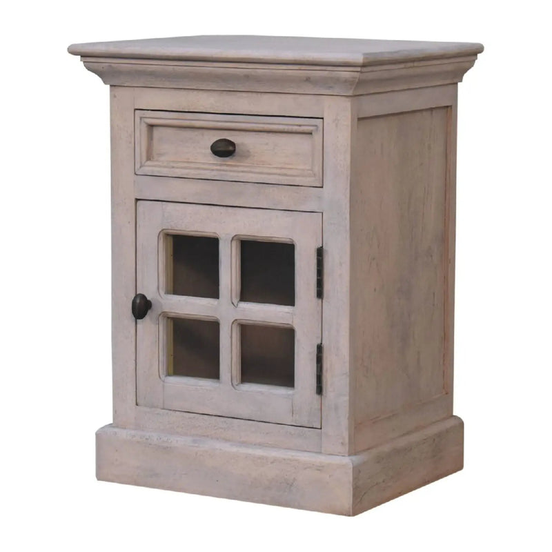 Glazed Bedside Table - Stone White by HouseOfZazla
