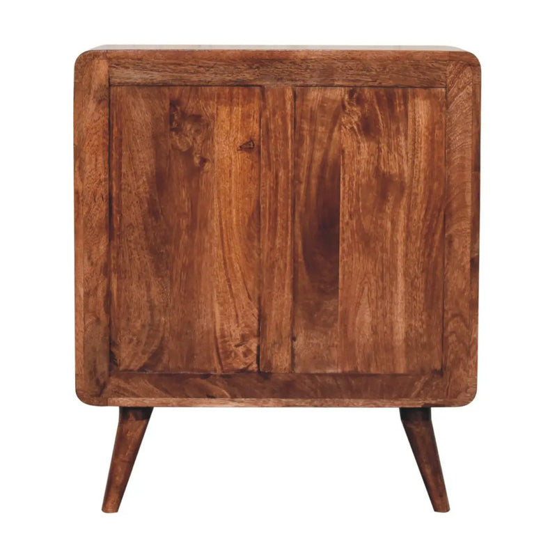 Solid Wood Curved Honey Dresser by HouseOfZazla