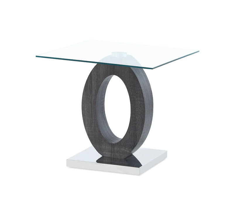 Tracker - End Table - Brown White by Unique Piece Furniture