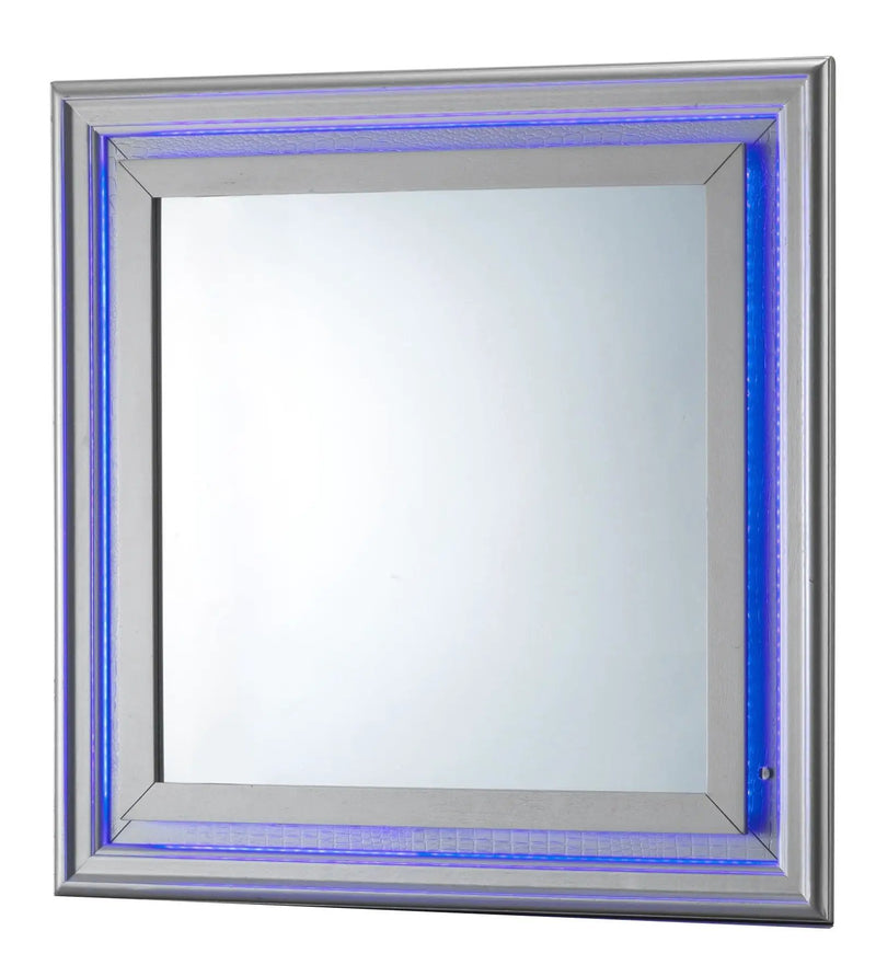 Lorana - Elegant Transitional LED Mirror by HouseOfZazla