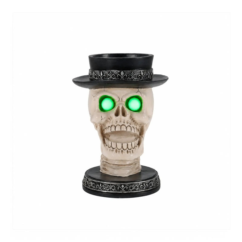 Halloween Skull Candle Holder with Glowing LED by HouseOfZazla