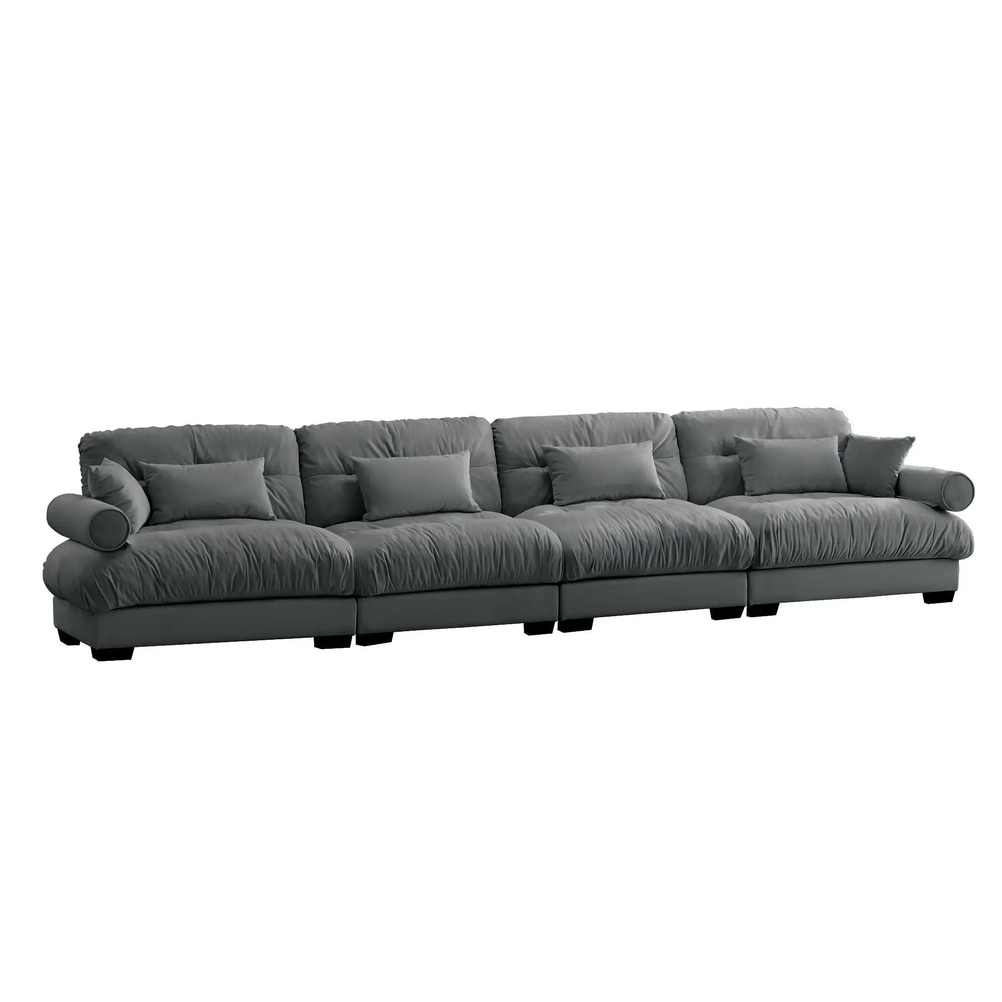Super Comfort Oversized Modular Sectional Sofa, Deep Seat Convertible L Shaped Couch by Unique Piece Furniture