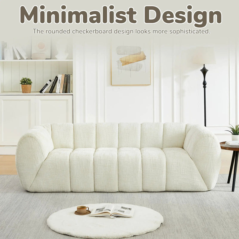 Modern Sofa With Piano Key Backrest by HouseOfZazla