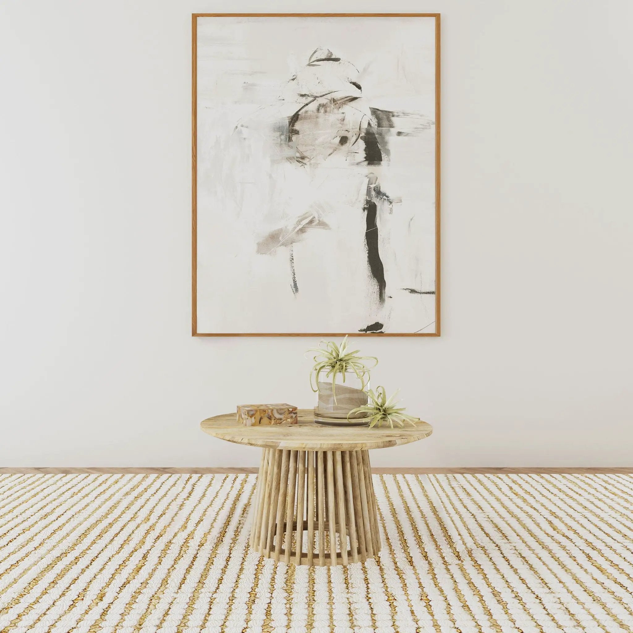 Touhy Round Solid Wood Cocktail Coffee Table Natural Mango by Unique Piece Furniture