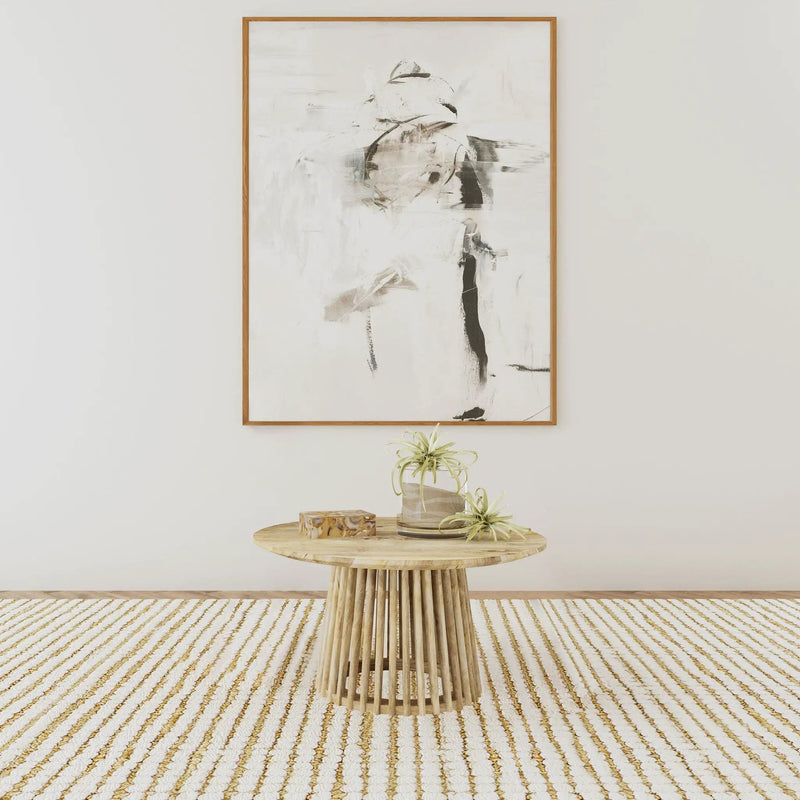 Touhy Round Solid Wood Cocktail Coffee Table Natural Mango by Unique Piece Furniture