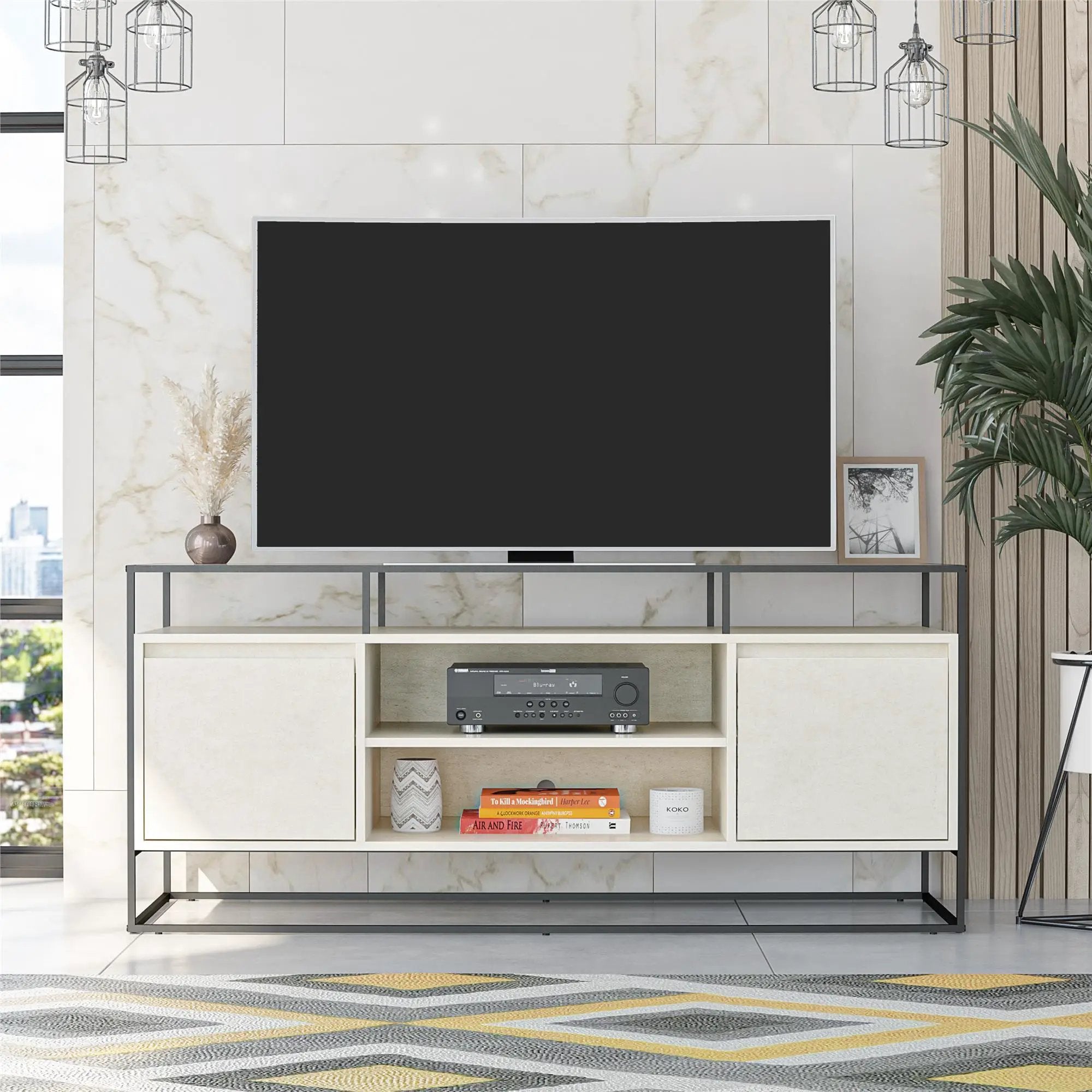 Camley - Media Console TV Stand - White by Unique Piece Furniture